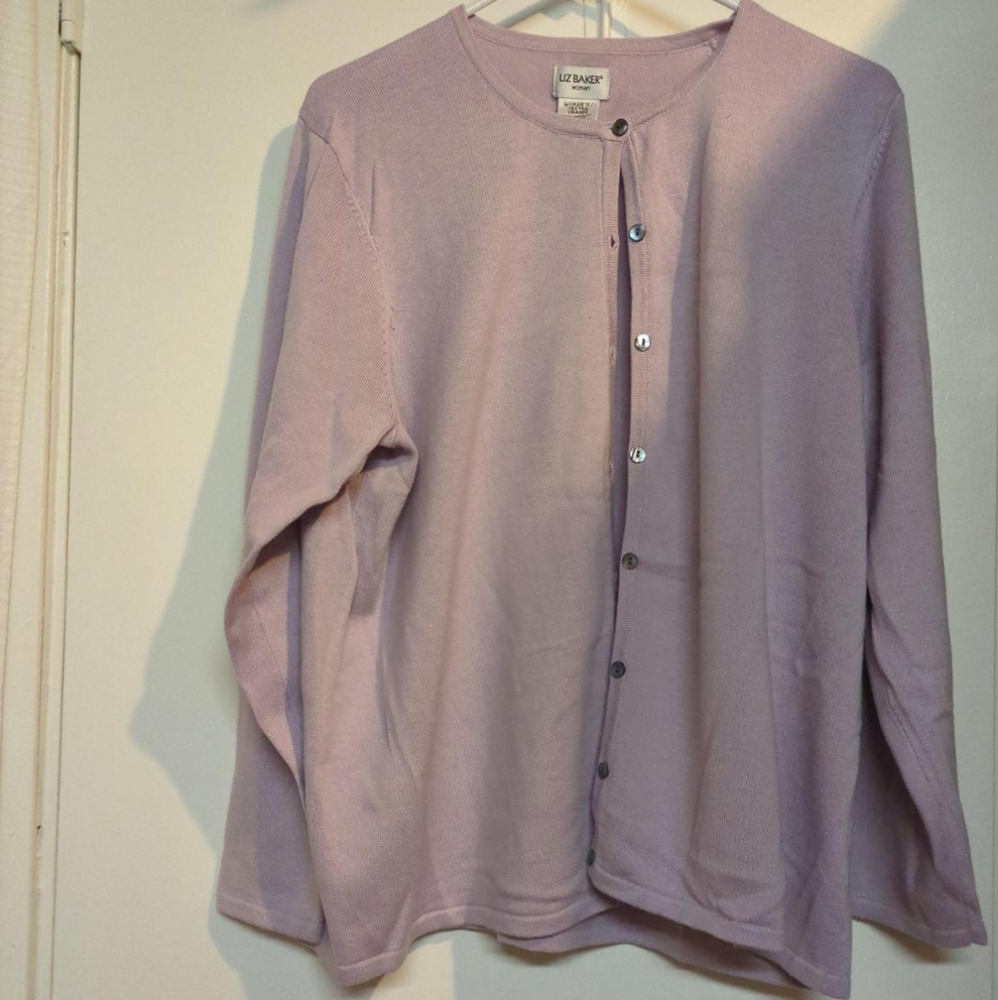 Liz Baker Lavender Cardigan